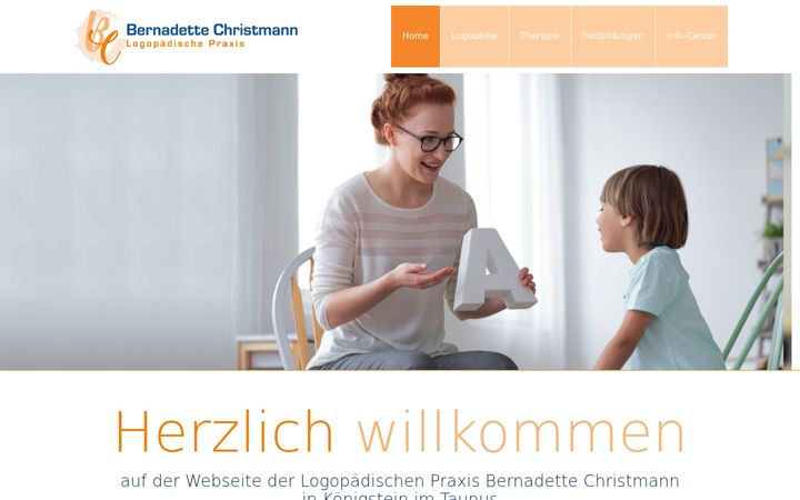 Screenshot of logopaediepraxis-taunus.de
