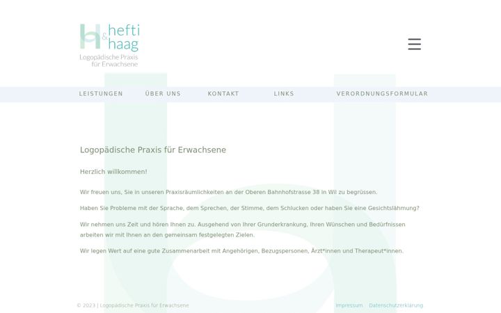 Screenshot of logopaediepraxis-wil.ch