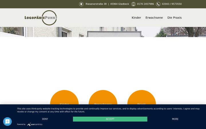 Screenshot of logopaediepunkt.de