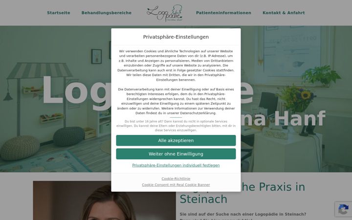 Screenshot of logopaedin-nuernberg.de