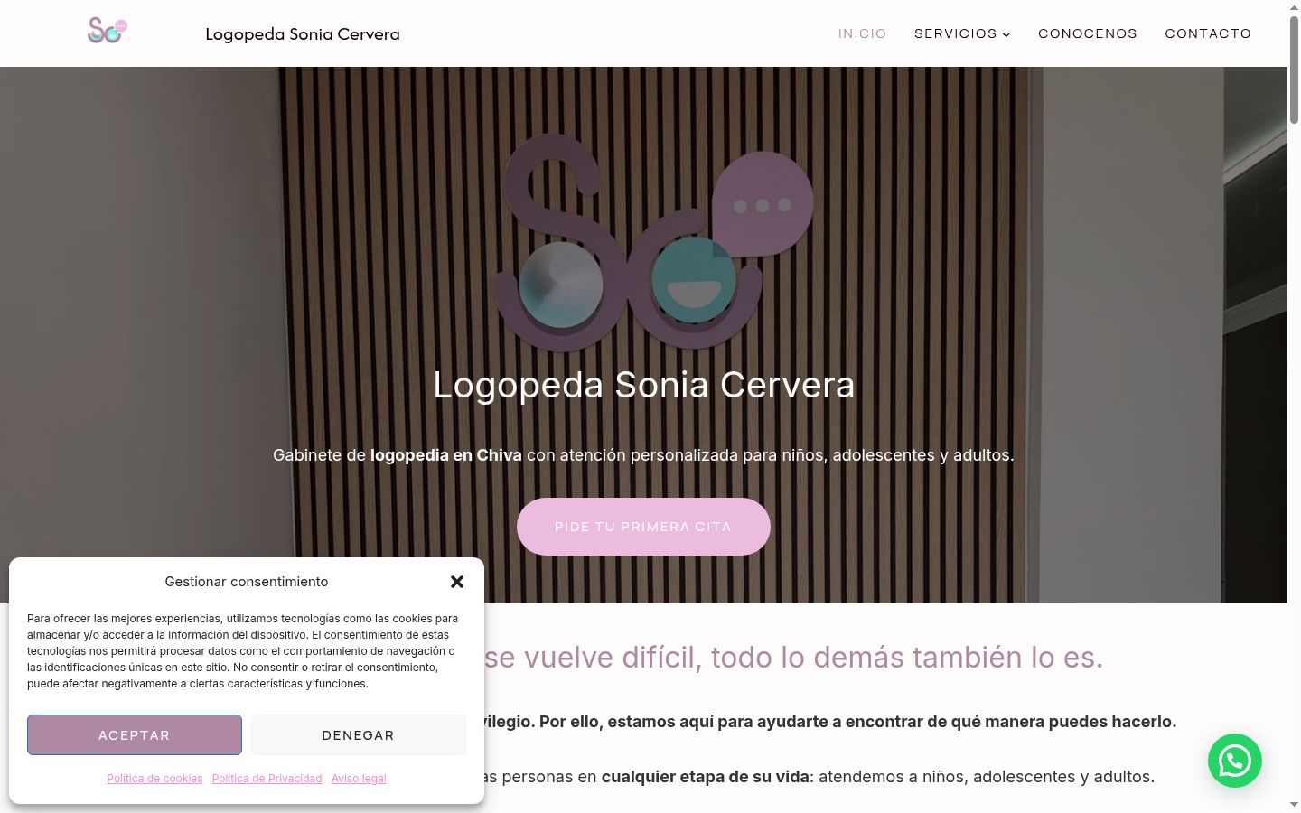 Screenshot tal-banner tal-kunsens muri qabel kwalunkwe interazzjoni