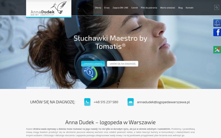 Screenshot of logopedawarszawa.pl