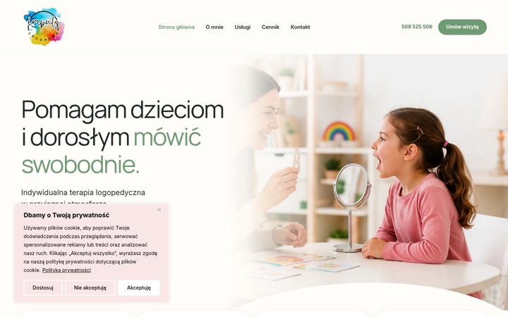 Screenshot of logopedia-impuls.pl
