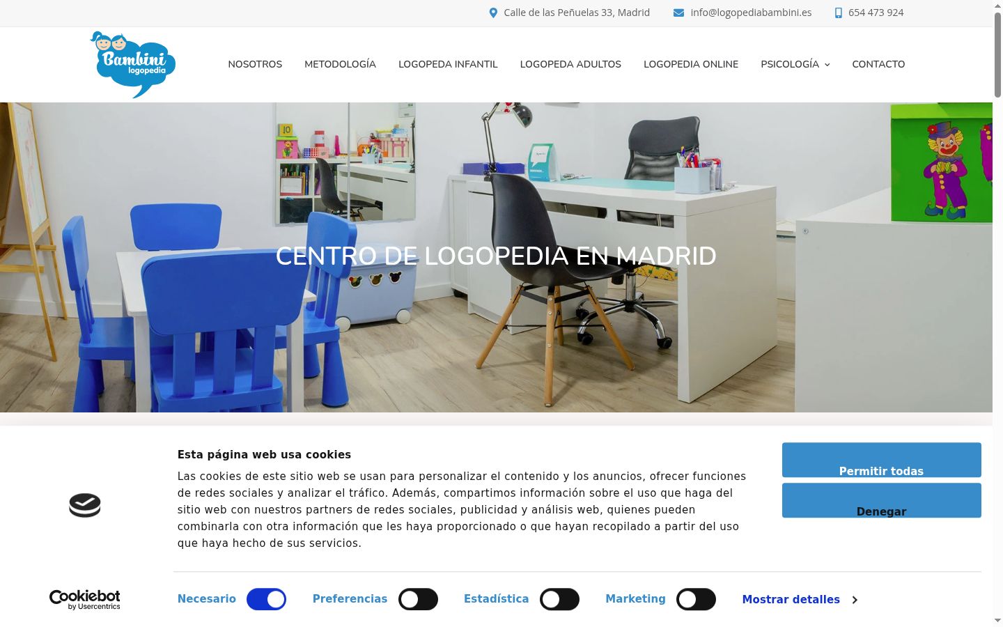 Capture d'écran de la bannière de consentement affichée avant toute interaction