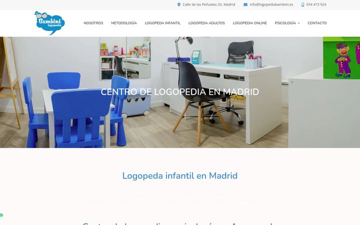 Screenshot di logopediabambini.es