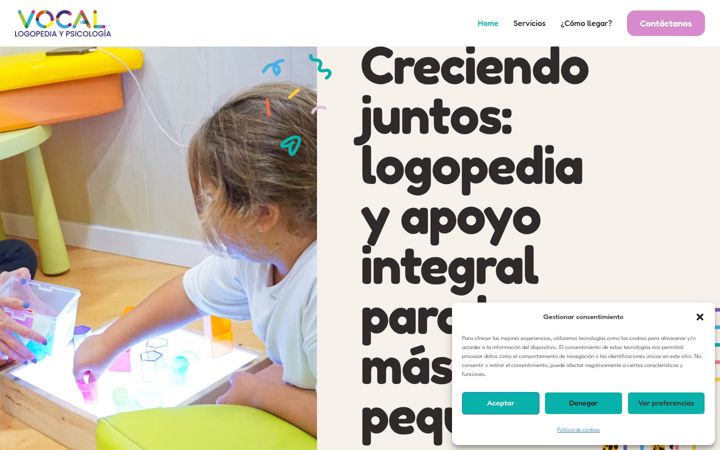 Screenshot of logopediavocal.com