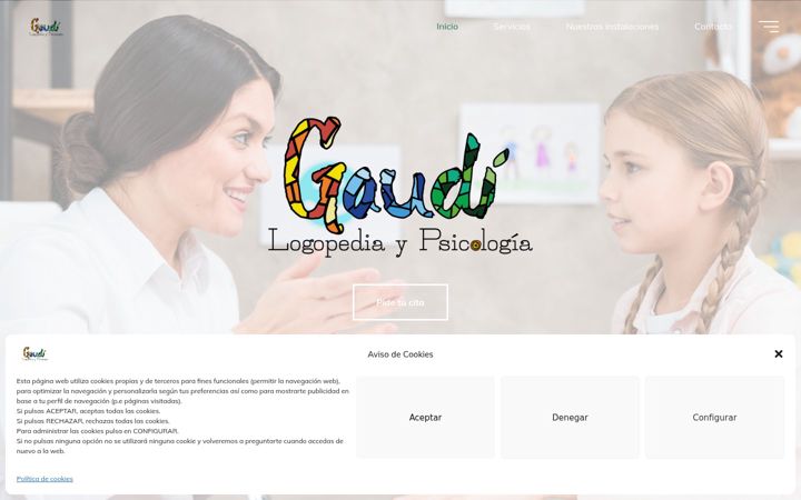 Screenshot of logopediaypsicologiagaudi.es