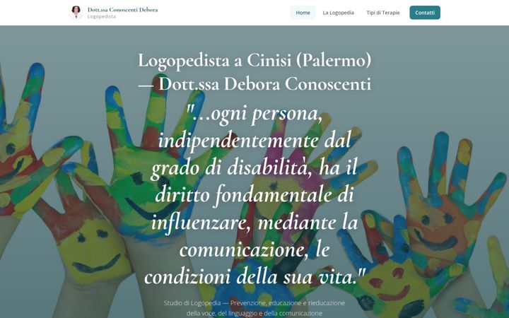 Screenshot of logopedistaconoscenti.it