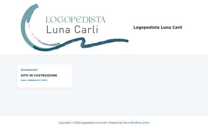 Screenshot of logopedistalunacarli.com