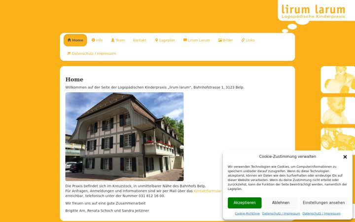 Screenshot of logopraxis-belp.ch