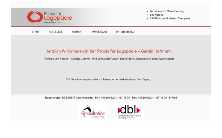 Screenshot of logopraxis-hofmann.de