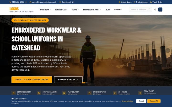 Screenshot of logos-unlimited.co.uk