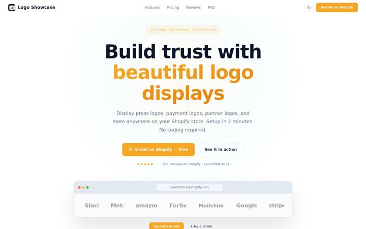 Screenshot of logoshowcase.co