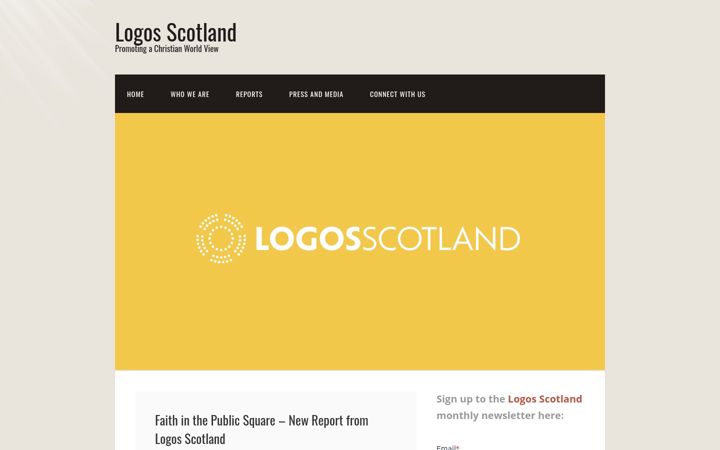 Screenshot of logosscotland.org