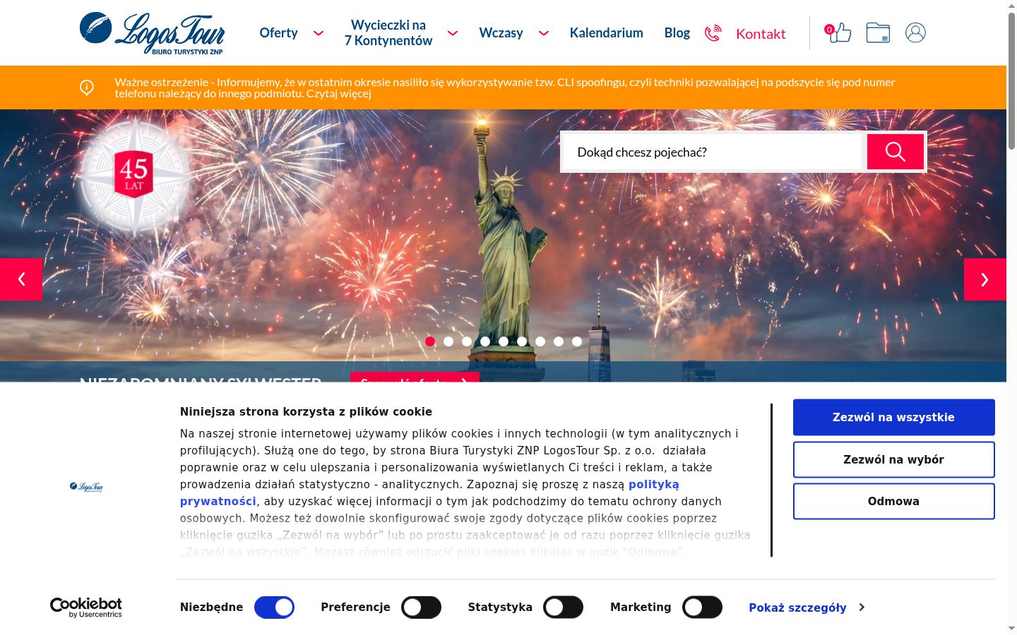 Screenshot tal-banner tal-kunsens muri qabel kwalunkwe interazzjoni