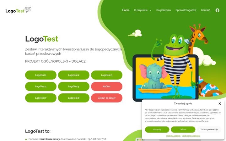Screenshot of logotest.pl