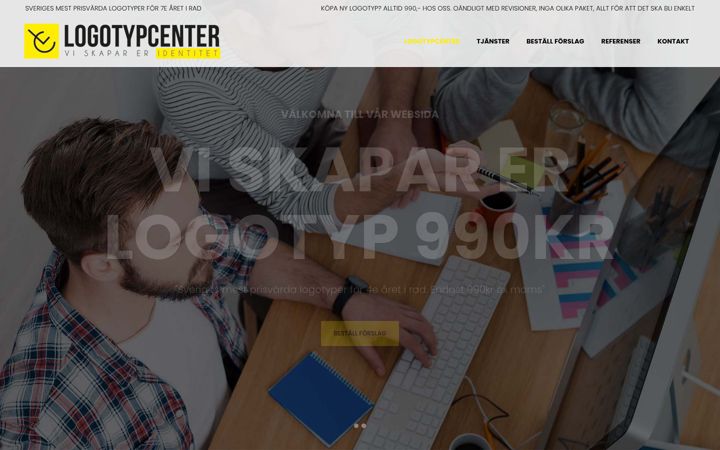 Screenshot of logotypcenter.se