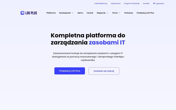 Screenshot of logplus.io