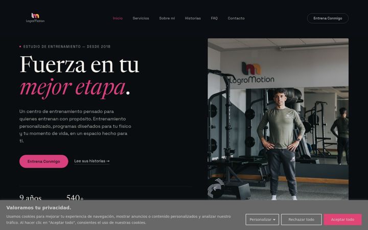 Screenshot of logromotion.com