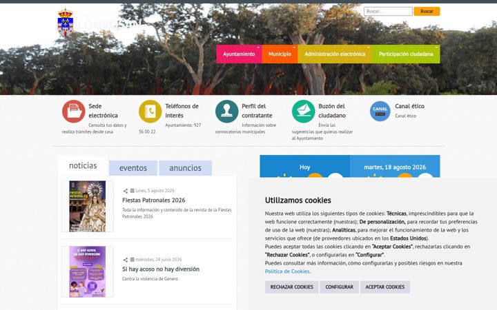 Screenshot of logrosan.es