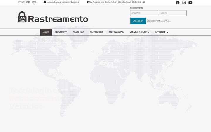 Screenshot of logsegrastreamento.com.br