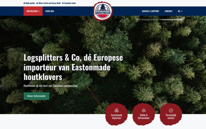 Screenshot of logsplittersco.eu