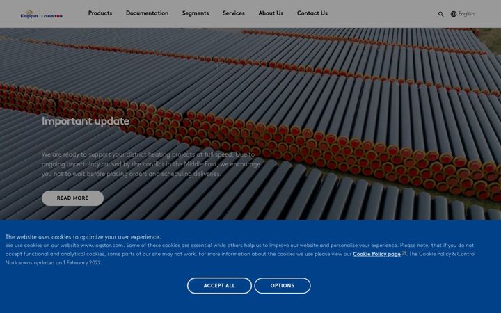 Screenshot of logstor.com