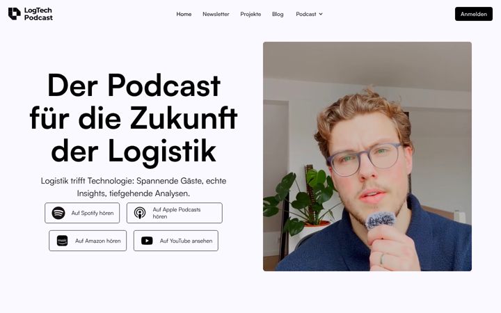 Screenshot of logtechpodcast.com