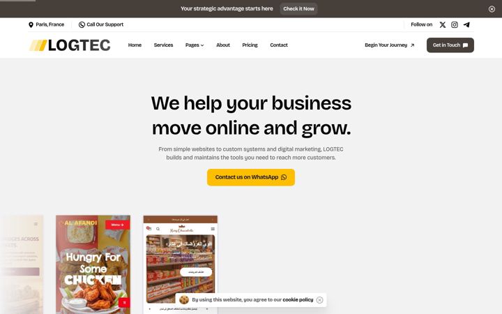 Screenshot of logteclb.com