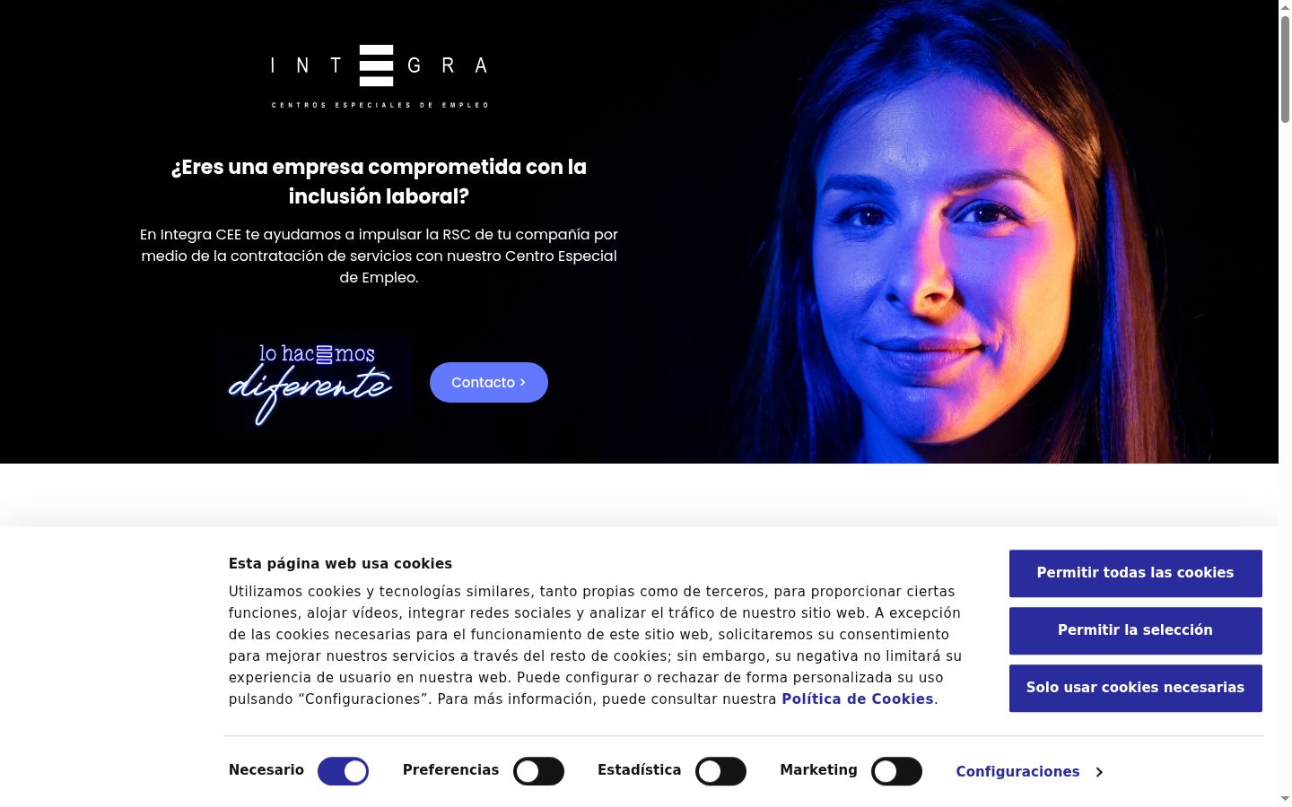 Screenshot tal-banner tal-kunsens muri qabel kwalunkwe interazzjoni