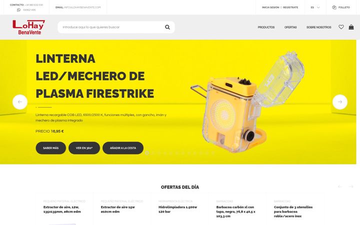 Screenshot of lohaybenavente.com