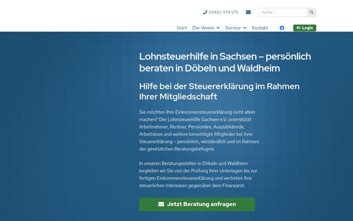 Screenshot of lohi-sachsen.de