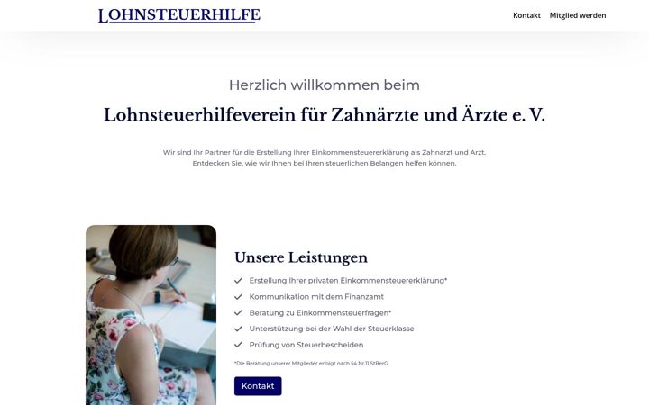 Screenshot of lohi-zahnarzt.de