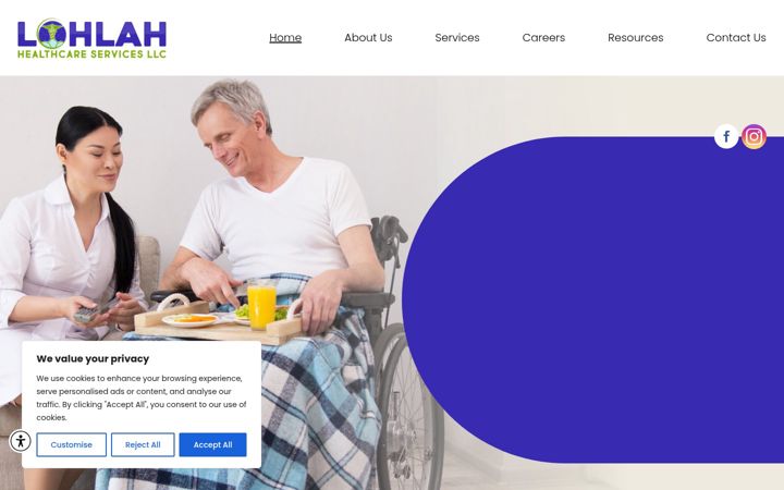 Screenshot of lohlahhealthcare.com