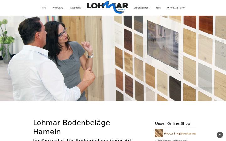 Screenshot of lohmar-bodenbelaege.de