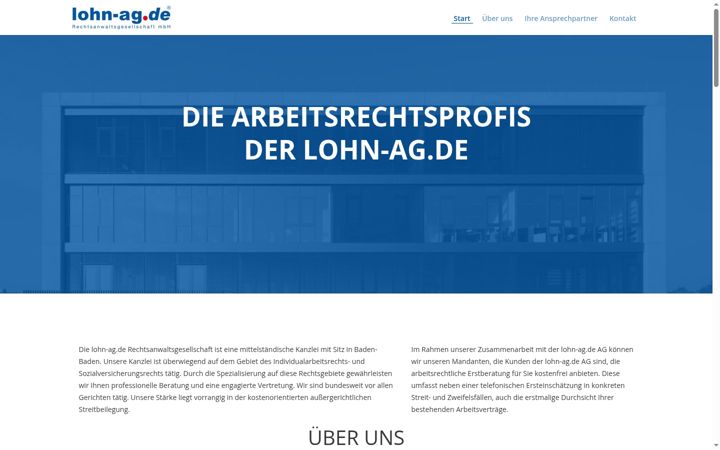 Screenshot of lohn-ag-recht.de