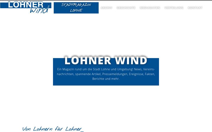 Screenshot of lohner-wind.de
