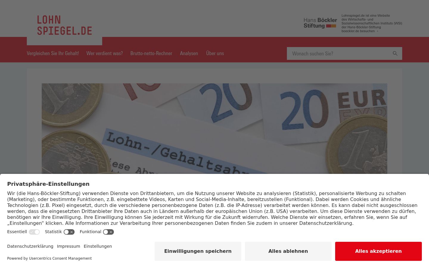 Captura de pantalla del banner de consentimiento mostrado antes de cualquier interacción