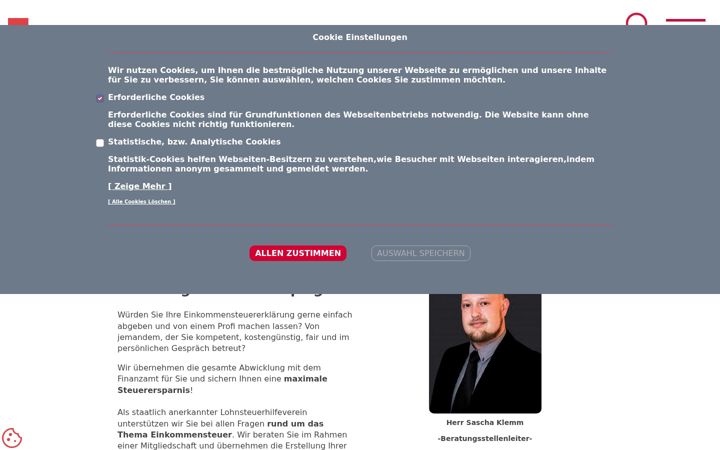 Screenshot of lohnsteuerhilfeverein-leipzig.com