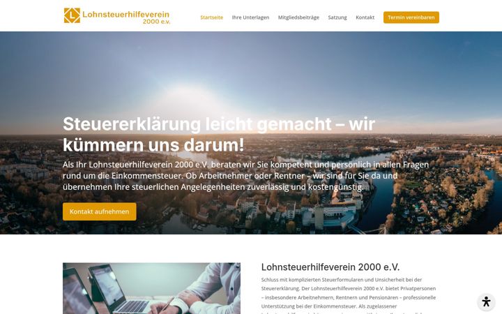Screenshot of lohnsteuerhilfeverein2000.de