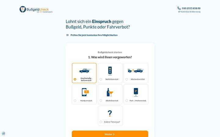Screenshot of lohnt-ein-einspruch.de