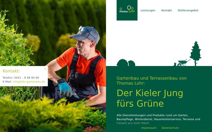 Screenshot of lohr-gartenbau.de