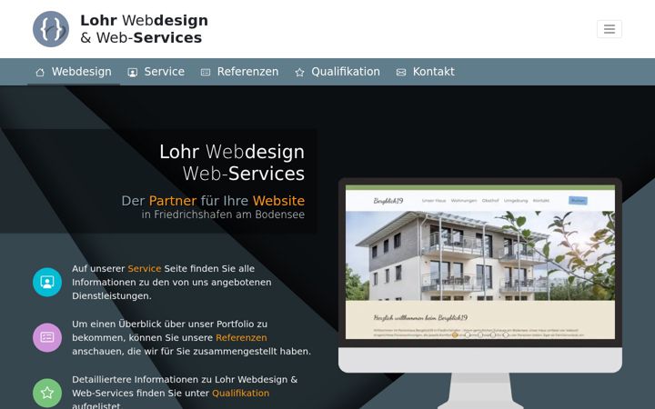 Screenshot of lohr-webdesign.de