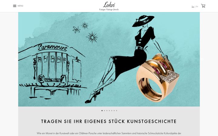 Screenshot of lohrivintage.com