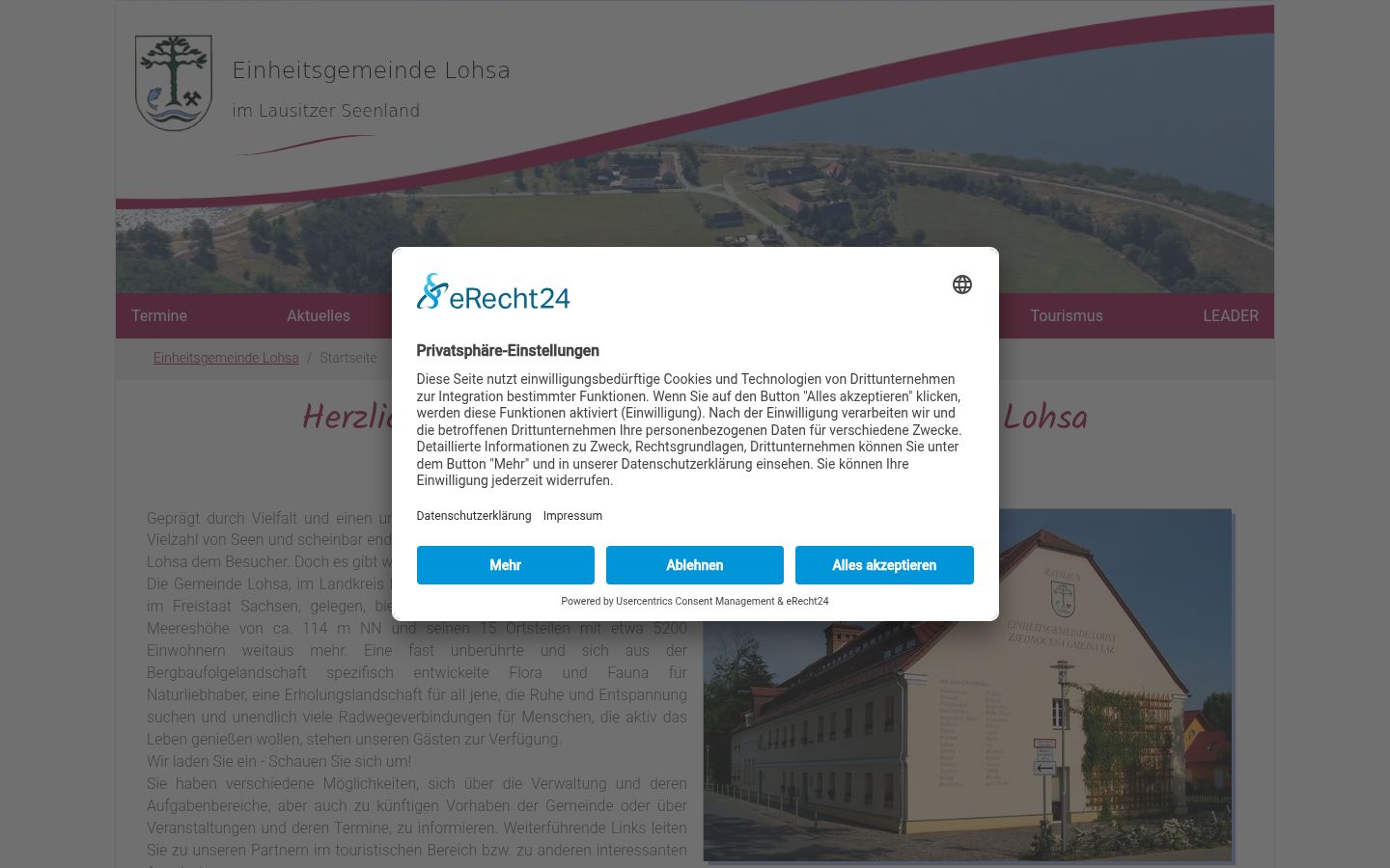 Zrzut ekranu banera zgody wyświetlanego przed jakąkolwiek interakcją