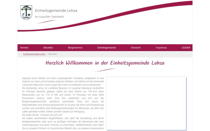 Screenshot of lohsa.de