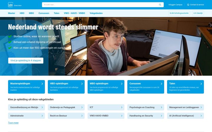 Screenshot of loi.nl