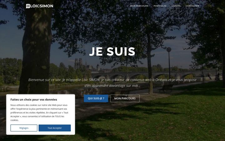 Screenshot of loic-simon.fr