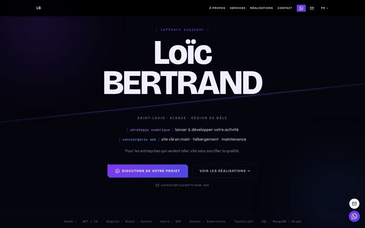 Screenshot of loicbertrand.net