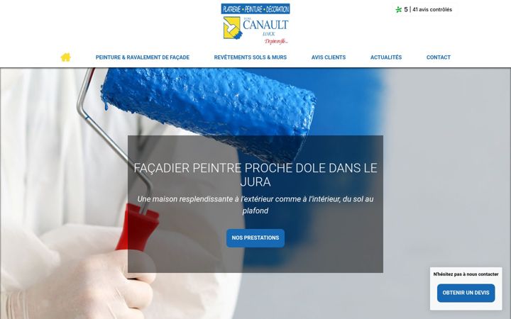 Screenshot of loickcanault-peinture.com